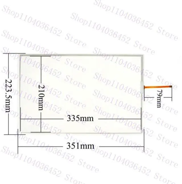 Alt view image 4 of 4 - For NA5-15W101S Touch Screen Glass Panel