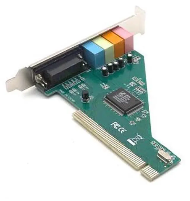 Alt view image 7 of 7 - PCI Sound Card 4.1CH PCI Port HIFI Electronic Practical Audio Card Desktop PC CMI8738 Chipset With Driver CD