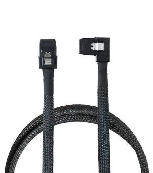 Alt view image 5 of 7 - 90 degree Right Left angle L type SATA cable Mini SAS Cable Mini SAS 36P to 36 Pin SFF-8087 to SFF8087 HD Data Cable 0.8M