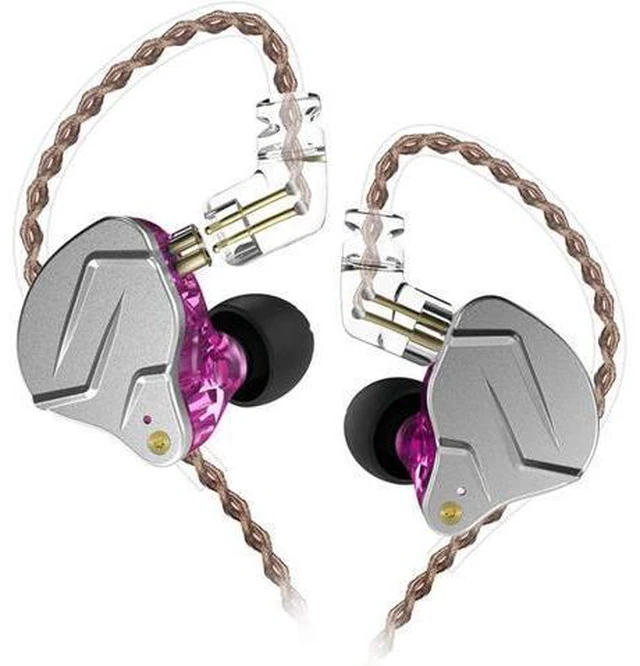Main image of KZ ZSN Pro 1DD+1BA Dual Driver in Ear Earphones Noise-isolating in Ear Monitor with Detachable Cord,Deep Bass Stereo Sound Ergonomic Comfortable Earphones for Audiophile,Musicians(Purle Without Mic)