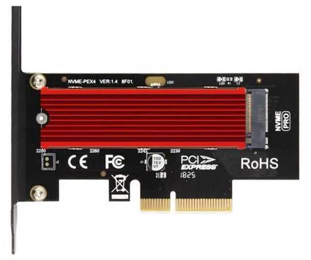 Main image of JEYI SK4 Pro M.2 SSD TO PCIE X4 Adapter M Key Interface Card PCI Express 3.0 x4 with Heat Sink for NVMe 2230-2280 m.2