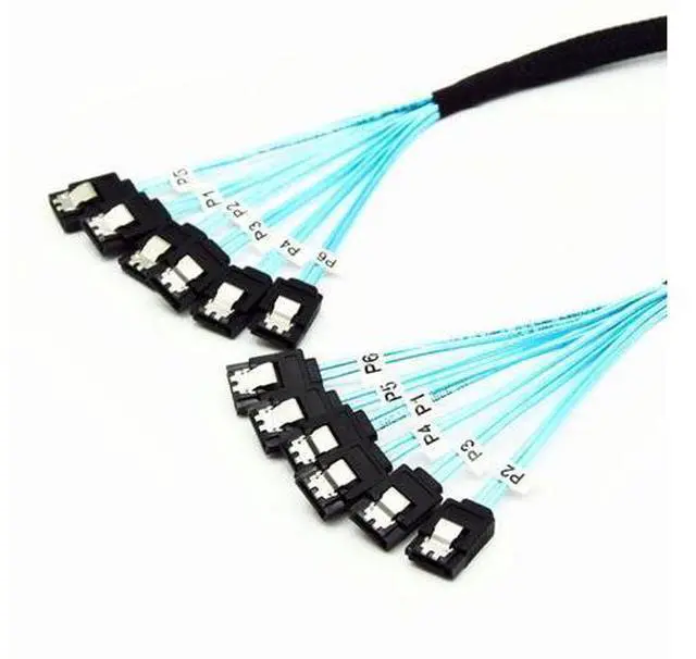 Main image of SATA III 6Gbps SAS Cable for Server SATA 7 Pin to SATA 7 Pin Hard Drive Data Cable 6SATA to 6SATA