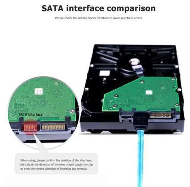 Alt view image 7 of 7 - SATA III 6Gbps SAS Cable for Server SATA 7 Pin to SATA 7 Pin Hard Drive Data Cable 6SATA to 6SATA