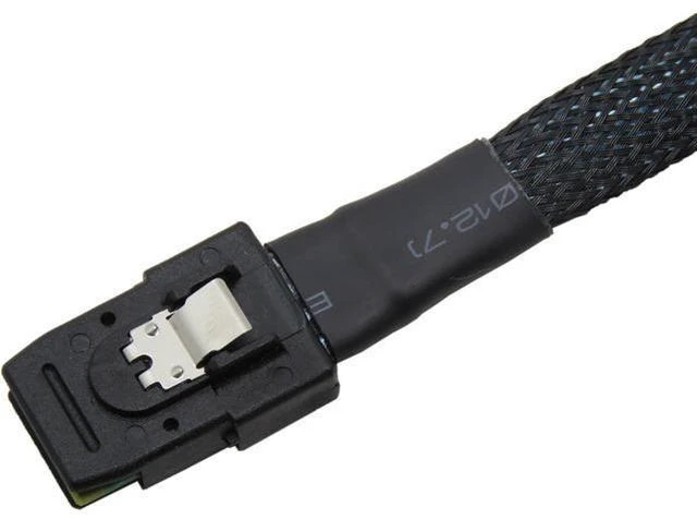 Alt view image 4 of 7 - 18' Mini SAS 36P SFF-8087 To 4 SATA 7Pin 90 Degrees Target Hard Disk Data Cable 0.5M (H0304)