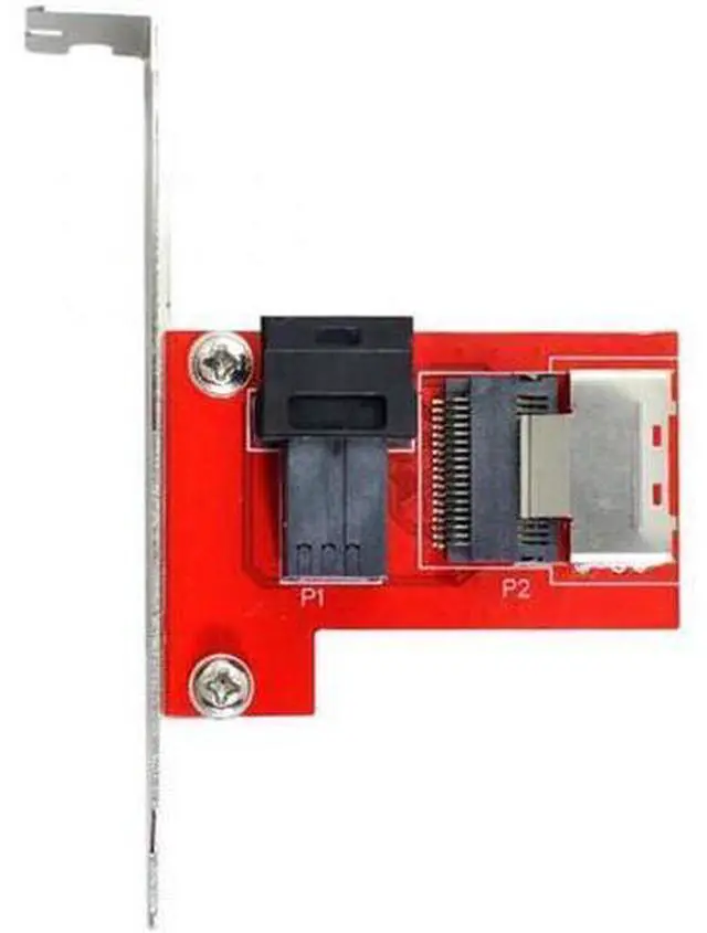 Alt view image 3 of 7 - PCI-Express 4.0 Mini SAS SFF-8087 to SAS HD SFF-8643 PCBA Female Adapter With Bracket