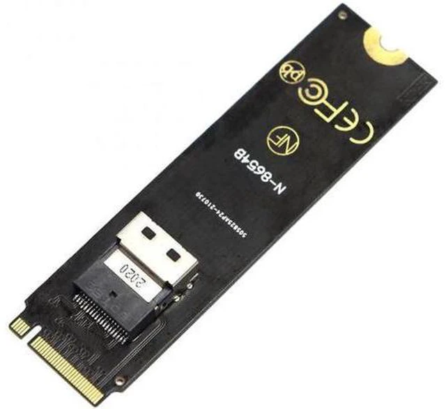 Alt view image 6 of 7 - M-Key NVME to U.2 U2 Kit SFF-8639 to SFF-8654 Slimline SAS PCIe SSD Adapter for Mainboard