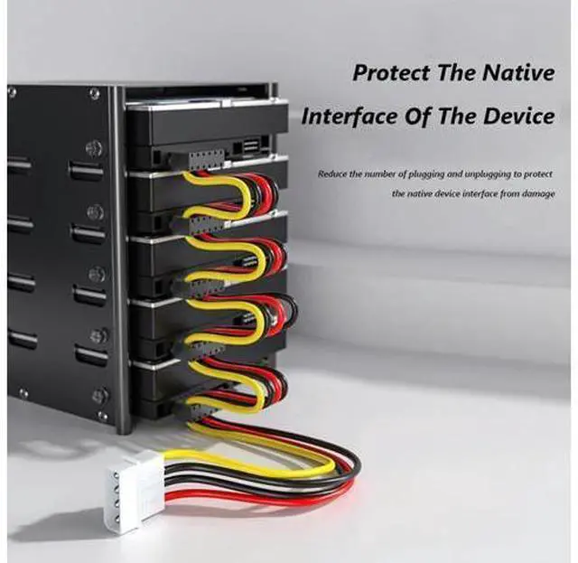 Main image of SATA 1 to 5 SATA Hard Disk 3.5/2.5 inch Power Supply Splitter Adapter Cable Cord Splitter Power DIY Sever for PC Sever