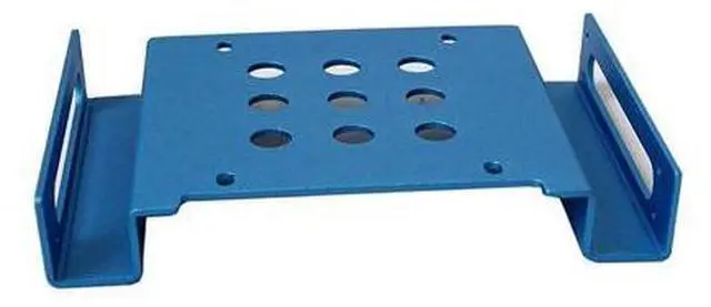 Alt view image 3 of 3 - 5.25" to 2.5" & 3.5"HDD/SSD Hard Drive Aluminum Mobile Bracket Rack Caddy