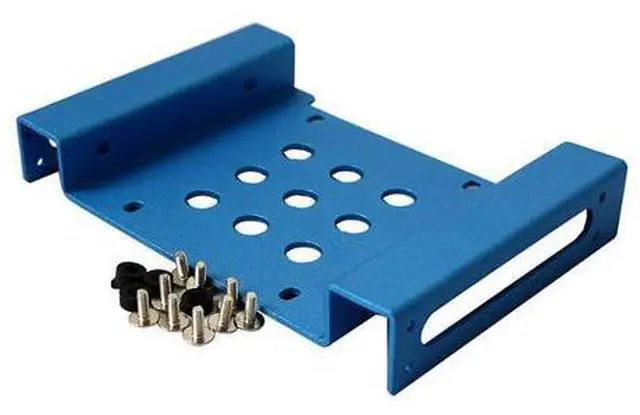 Main image of 5.25" to 2.5" & 3.5"HDD/SSD Hard Drive Aluminum Mobile Bracket Rack Caddy