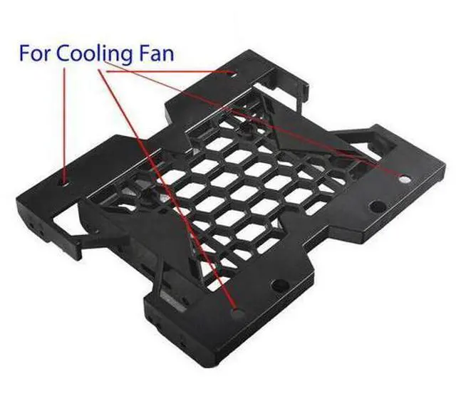 Alt view image 5 of 6 - 2.5 / 3.5 to 5.25 Drive Bay Computer Case Adapter HDD Mounting Bracket SSD