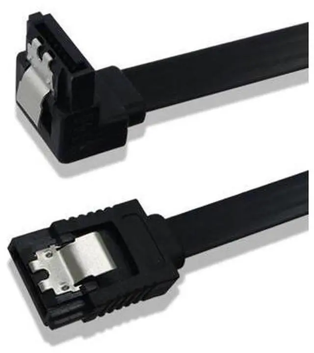 Alt view image 2 of 6 - 40CM Super Speed Straight 90 Right Angle SATA 3.0 Cable 6GB/s SATA III Cable Flat Data Cord for HDD SSD Wholesale (Orange)