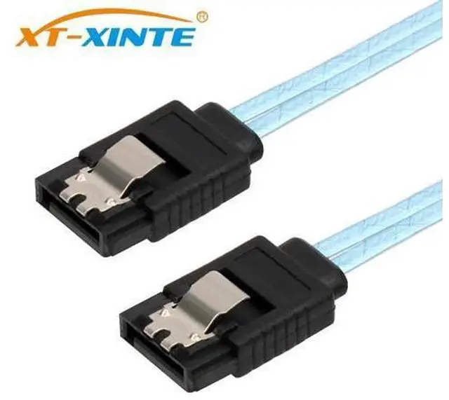 Alt view image 4 of 6 - XT-XINTE 6Gbps Straight SATA 3.0 III 7Pin to SATA III SATA 3 SATA3.0 Cable Flat Data Cord 60cm for HDD SSD