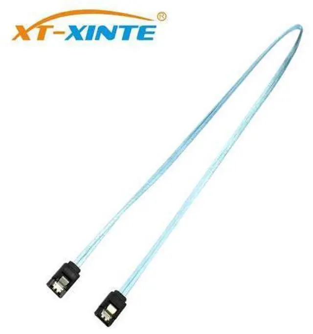 Alt view image 3 of 6 - XT-XINTE 6Gbps Straight SATA 3.0 III 7Pin to SATA III SATA 3 SATA3.0 Cable Flat Data Cord 60cm for HDD SSD