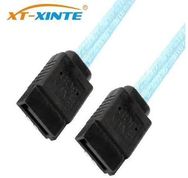 Alt view image 6 of 6 - XT-XINTE 6Gbps Straight SATA 3.0 III 7Pin to SATA III SATA 3 SATA3.0 Cable Flat Data Cord 60cm for HDD SSD