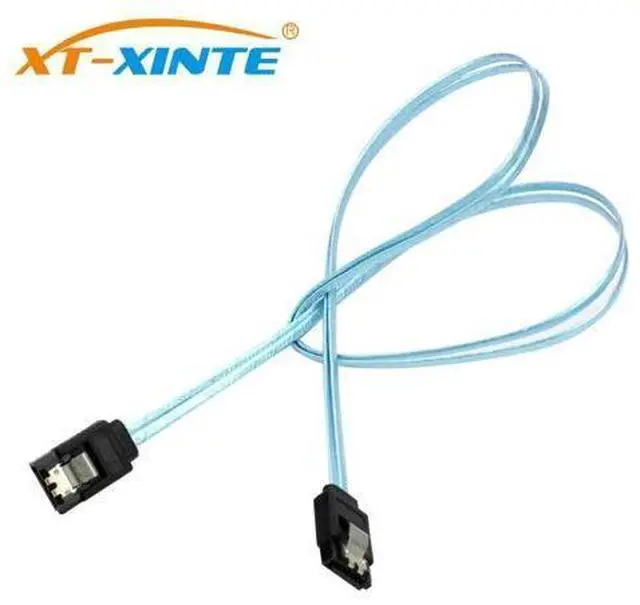 Alt view image 2 of 6 - XT-XINTE 6Gbps Straight SATA 3.0 III 7Pin to SATA III SATA 3 SATA3.0 Cable Flat Data Cord 60cm for HDD SSD