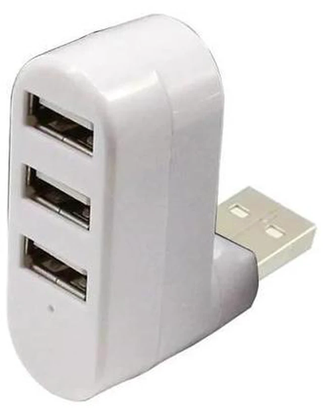 Alt view image 3 of 5 - 3 Port Multi 2.0 USB Hub Mini USB Hub High Speed Rotate Splitter For Laptop PC LX9B