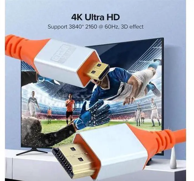 Alt view image 2 of 7 - Micro HDMI 4K to HDMI Hyper Super Flexible Cord HDTV Cable Ultra Soft High Flex High Speed Type-A Male to Male for Computer 2m