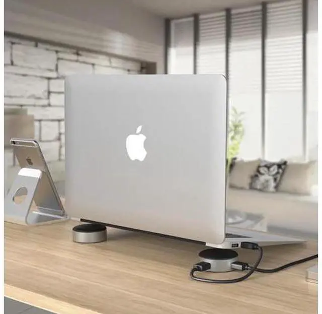 Alt view image 3 of 5 - ANS1 3 Port USB 3.0 HUB Laptop Stand OTG Super Speed 5 Gbps HUB USB Splitter For Mole Phone Ipad Notebook Computer Stand