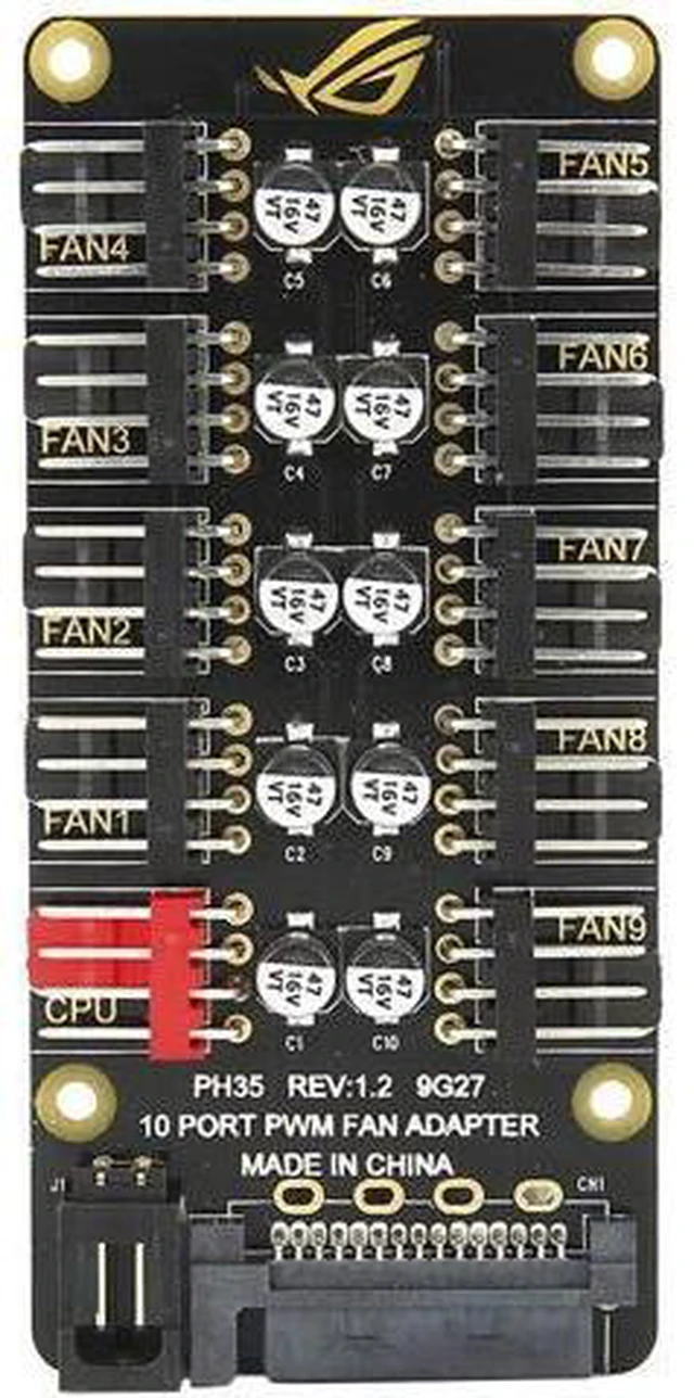 Main image of Richer-R PWM Fan Hub Splitter, PH35 PWM Fan HUB Motherboard Desktop PC Controller Adapter,CPU PWM Fan Controller Hub PWM Case Fan Splitter Support 3Pin 4Pin(ph35)