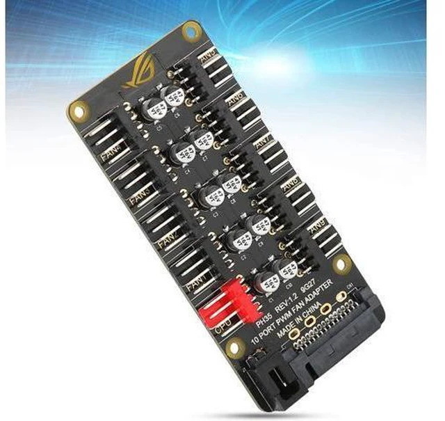 Alt view image 5 of 7 - Richer-R PWM Fan Hub Splitter, PH35 PWM Fan HUB Motherboard Desktop PC Controller Adapter,CPU PWM Fan Controller Hub PWM Case Fan Splitter Support 3Pin 4Pin(ph35)