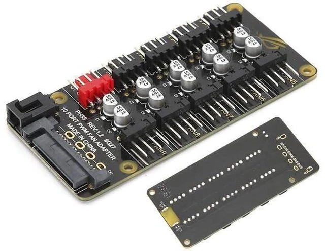 Alt view image 7 of 7 - Richer-R PWM Fan Hub Splitter, PH35 PWM Fan HUB Motherboard Desktop PC Controller Adapter,CPU PWM Fan Controller Hub PWM Case Fan Splitter Support 3Pin 4Pin(ph35)