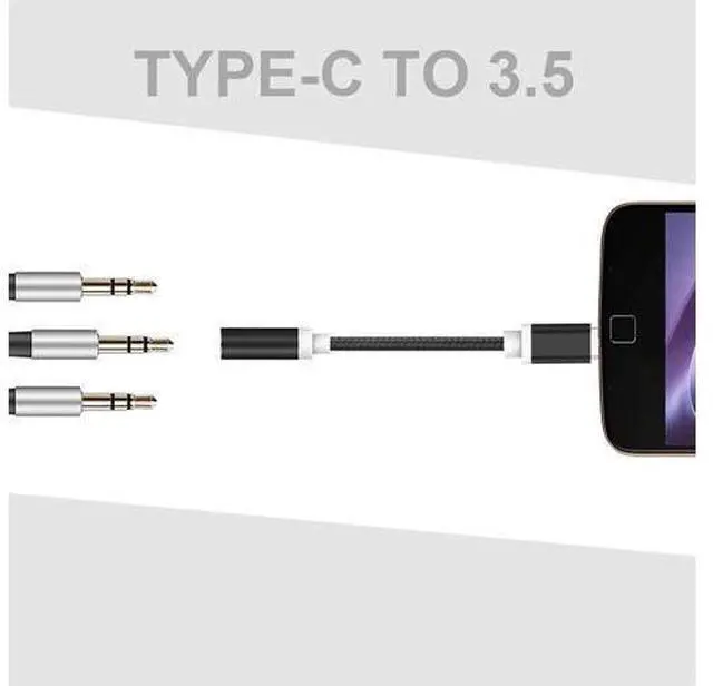 Alt view image 2 of 5 - Type C To 3.5mm Earphone Headphone Cable Adapter -C To 3.5mm Headphone Jack Aux Cable For