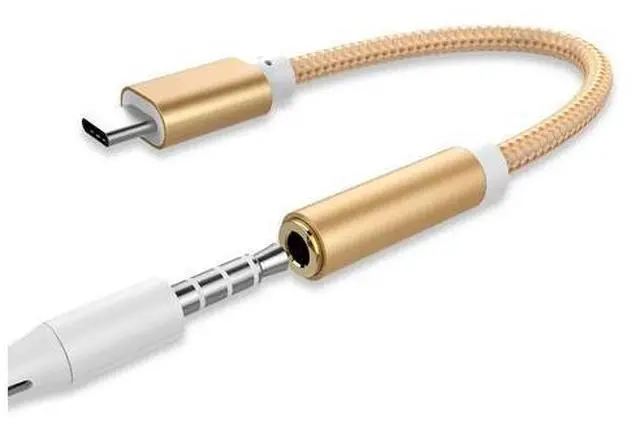 Alt view image 5 of 5 - Type C To 3.5mm Earphone Headphone Cable Adapter -C To 3.5mm Headphone Jack Aux Cable For