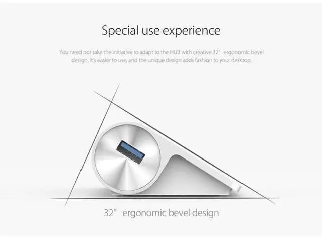 Alt view image 5 of 7 - Aluminum USB HUB 4 Ports USB 3.0 HUB High Speed Mini Splitter Portable Hub for Laptop PC Computer With 1M Data Cable