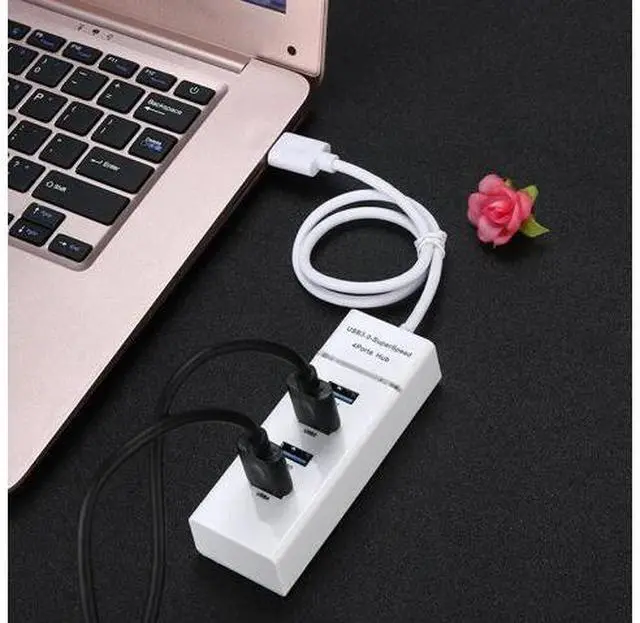 Alt view image 5 of 5 - USB Hub High Speed Black USB 3.0 HUB Splitter Expansion For Desktop PC Laptop Adapt With Super Speed Transfer Rate 0.5M