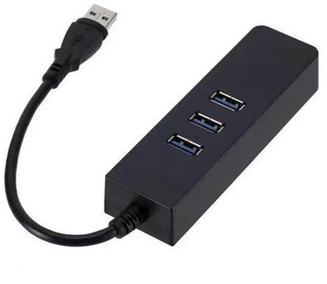 Alt view image 4 of 5 - 3 Ports Usb 3.0 Gigat Ethernet Lan Rj45 Network Adapter Hub To 1000Mbps Pl Rj45 Network Adapter Hub