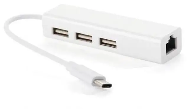 Main image of Station USB Hub Type-C To Network Card Hub Free Drive With Line Card Copper Core RJ45 Space Aluminum Metal Shell
