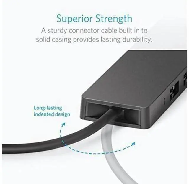 Alt view image 4 of 5 - 4-Port USB 3.0 Ultra Slim Hub for Macbook, Mac Pro/mini, iMac, Surface Pro, XPS, Notebook PC, USB Flash Drives, Mole HDD