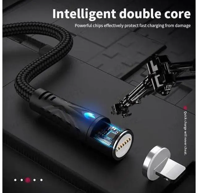 Alt view image 3 of 5 - 5A Type C Magnetic Cable Micro USB Cable For iPhone 11 Pro Max 5A Fast Charging For P40 Fast Charger Magnetic Cable