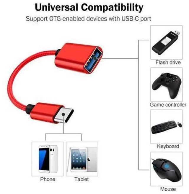 Alt view image 2 of 5 - to Type-C OTG Adapter Cable for Mi 9T 8 9 10 Pro Lite SE Mi 5 6 A1 A2 A3 Mix 3 Poco F1 X2 F2 Pro C OTG Converter