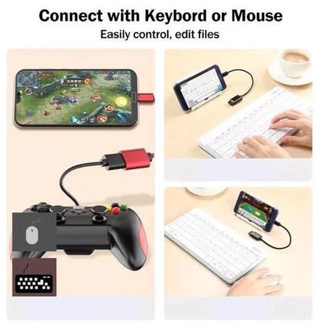 Alt view image 5 of 5 - to Type-C OTG Adapter Cable for Mi 9T 8 9 10 Pro Lite SE Mi 5 6 A1 A2 A3 Mix 3 Poco F1 X2 F2 Pro C OTG Converter