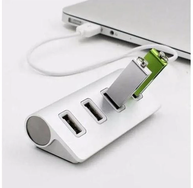 Alt view image 2 of 5 - 2.0 4-Port Multi HUB Splitter Aluminum Adapter High Speed For Apple MacBook PC Laptop With 2.0 3.1 Type-C male