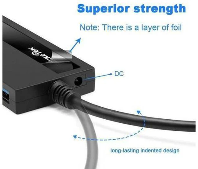 Alt view image 4 of 5 - multi usb 3.0 2.0 type c hub 4 port adapter splitter Power Interface for iMac MacBook Air usb3.0 pc computer laptop