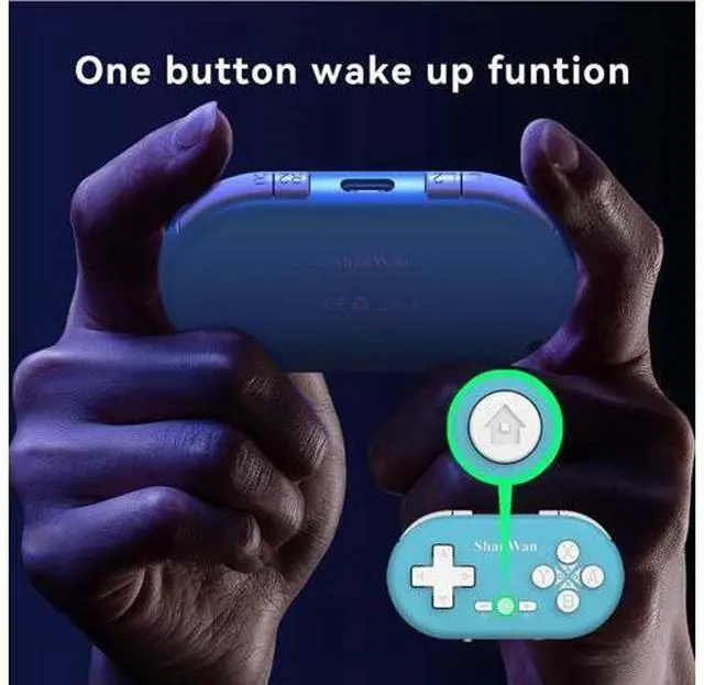 Alt view image 4 of 4 - ShanWan Bluetooth Gamepad Keychain Sized Mini Controller for Switch, Windows, Android, iOS & PS4Kabrilan