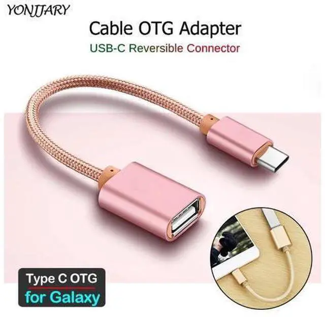 Main image of OTG Adapter Cable for Galaxy S10 Note 10 Lite M11 M21 M31 M30S M30 M40 A5 A7 2017 A8 A9 2018 Type C USB OTG Cable