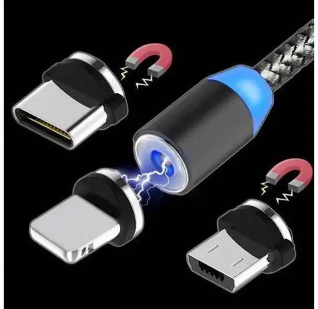 Main image of Micro USB Type C Cable For IPhone Android Mole Phone Fast Charging USB Cable Magnet Charger Wire Cord