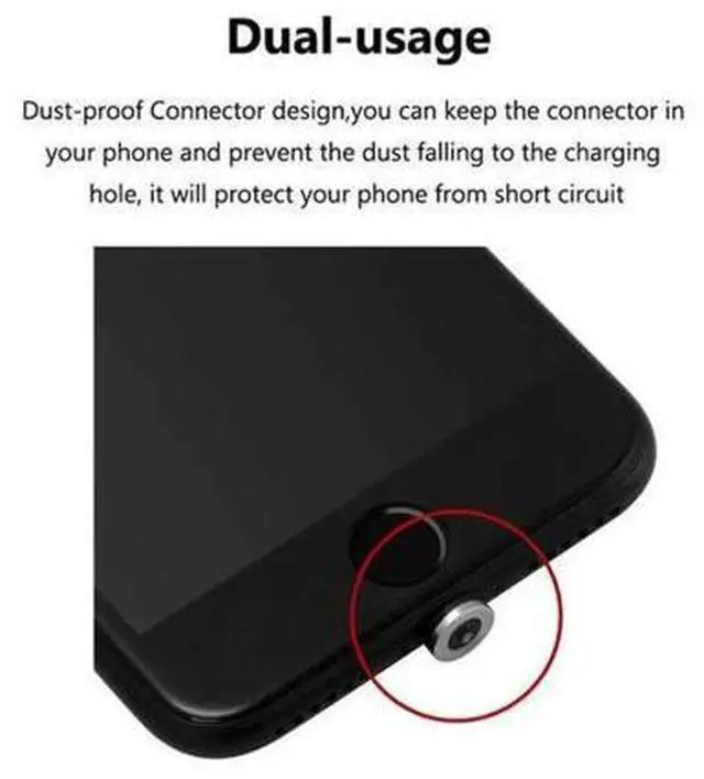 Alt view image 4 of 5 - Micro USB Type C Cable For IPhone Android Mole Phone Fast Charging USB Cable Magnet Charger Wire Cord