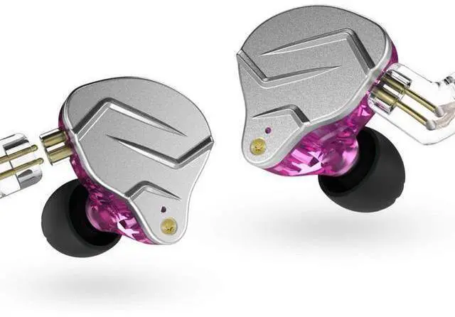 Main image of KZ ZSN Pro Metal Earphones 1BA+1DD Hybrid Technology HiFi Bass Earbuds in Ear Monitor Headphones Sport Noise Cancelling Headset(No micPurple)
