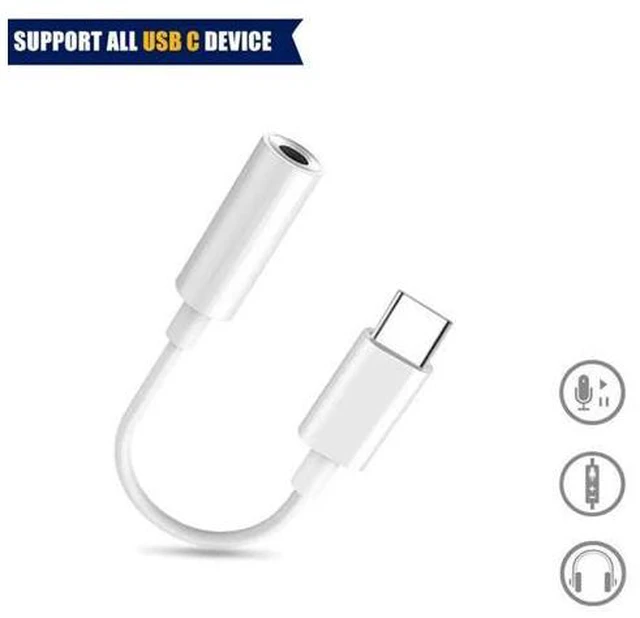 Main image of Type C to 3.5mm Headphone Earphone Jack Adapter Audio Cable For iPad Pro 2018 For All Type-C Calling Adaptador