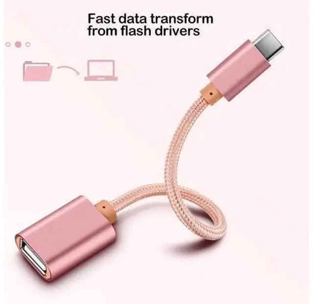 Alt view image 3 of 5 - OTG Adapter Cable for Redmi Note 9S 8 8T 7 9 Pro Max Type C USB OTG Cable Converter for Redmi 8 8A K20 K30 Pro 5G