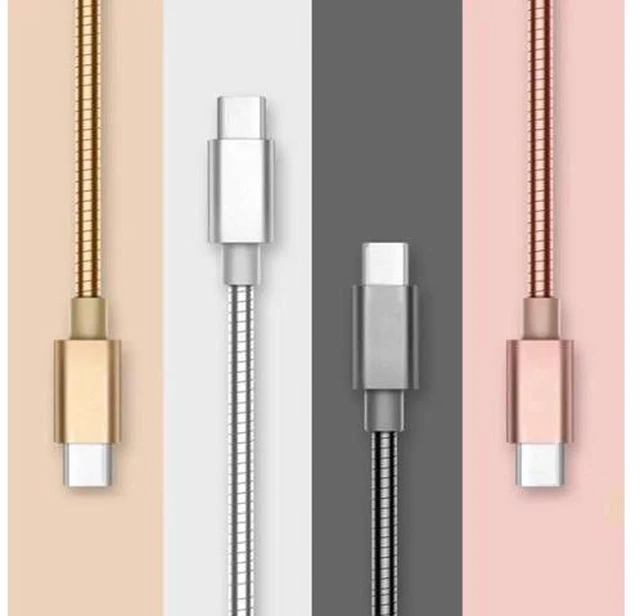 Alt view image 3 of 5 - Duty Metal Braided USB Charger Cable for IPhone X Xr 7 6 Type C for Note 9 S10 S9 S8 Cable for Micro 2A FAST