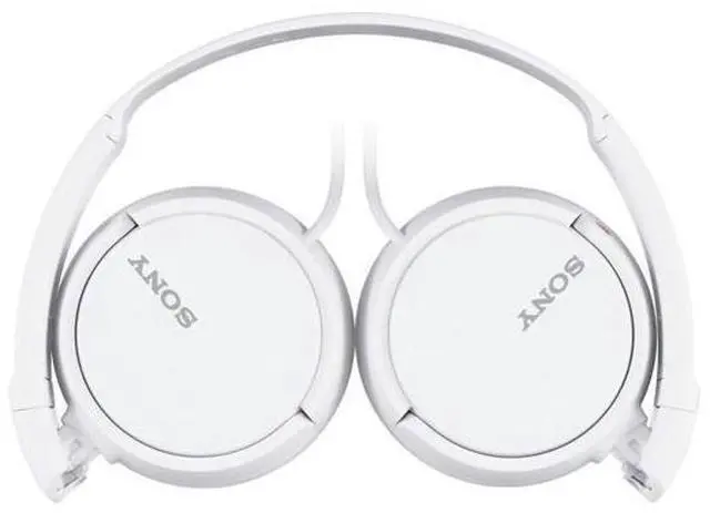 Alt view image 2 of 2 - Sony MDR-ZX110AP Extra Bass Wired Headphones with Mic, Smartphone Headset for iPhone & Android with In-Line Remote & Microphone, Neodymium Magnets & 30mm Drivers, White (Non-Retail Packaging)