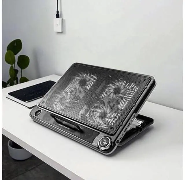 Main image of Arrival Gaming Laptop Cooling Pad 12-17 Inch Led Screen 2900RPM Powerful Laptop Cooler Pad with Four Big Fan