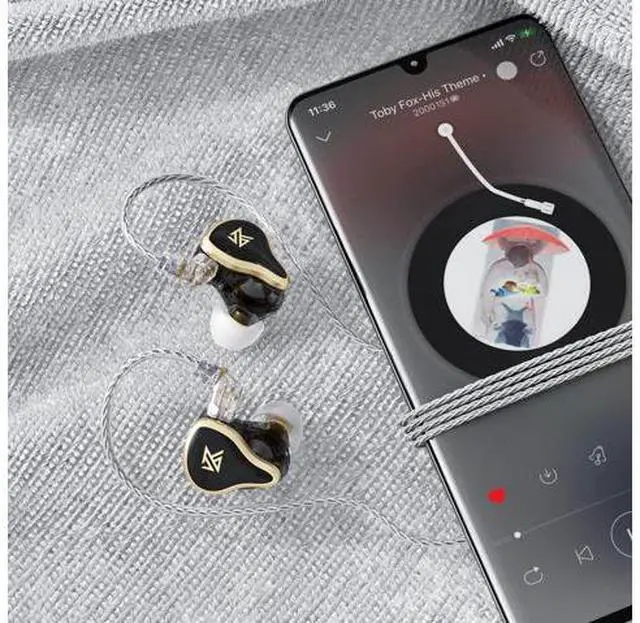 Alt view image 4 of 7 - Zell Kz Zas 7Ba+1Dd In Ear Earphone 16 Unit Hybrid Technology Flagship Earphone Monitor Headphones 8Core Cable Music Sport Earphone (Without Mic, Black)