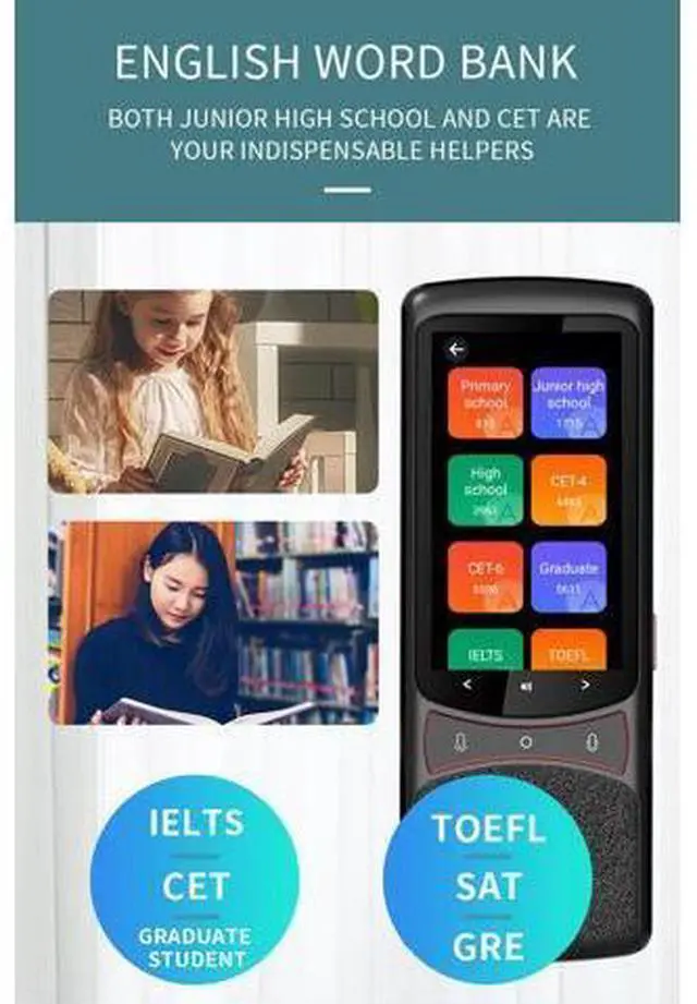 Main image of QURO Real-Time Smart Translator High Noise Reduction Supports 134 Languages IPS Android Online Accurate Translation Via Simcard WiFi