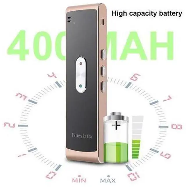 Alt view image 4 of 4 - QURO T8S Smart Voice Speech Translator Multi-Languages Offline BT Large Speaker Long Time Power Use Instant WiFi Translator
